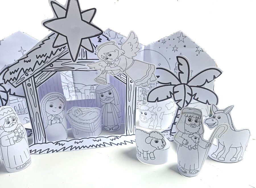 🎄 Presepe di Carta 3D – Un’attività didattica creativa per il Natale