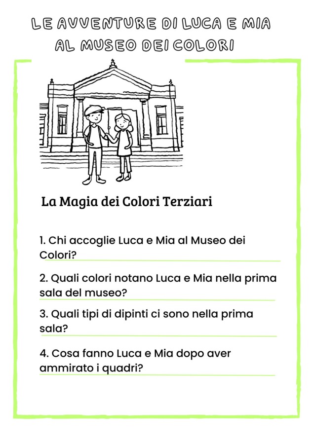 Domande di Comprensione e Risposte Il Meraviglioso Mondo dell'Arte - Volume 2