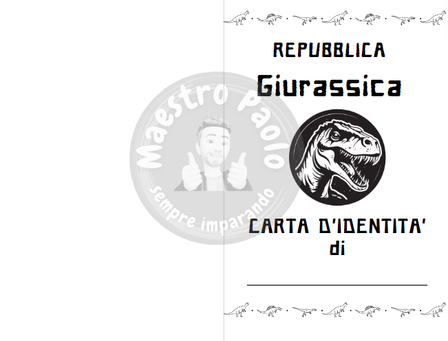Carta d'identità Dinosauri!