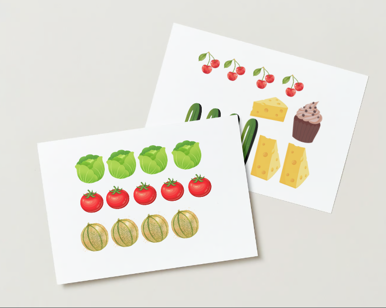 Food - Math Market da plastificare
