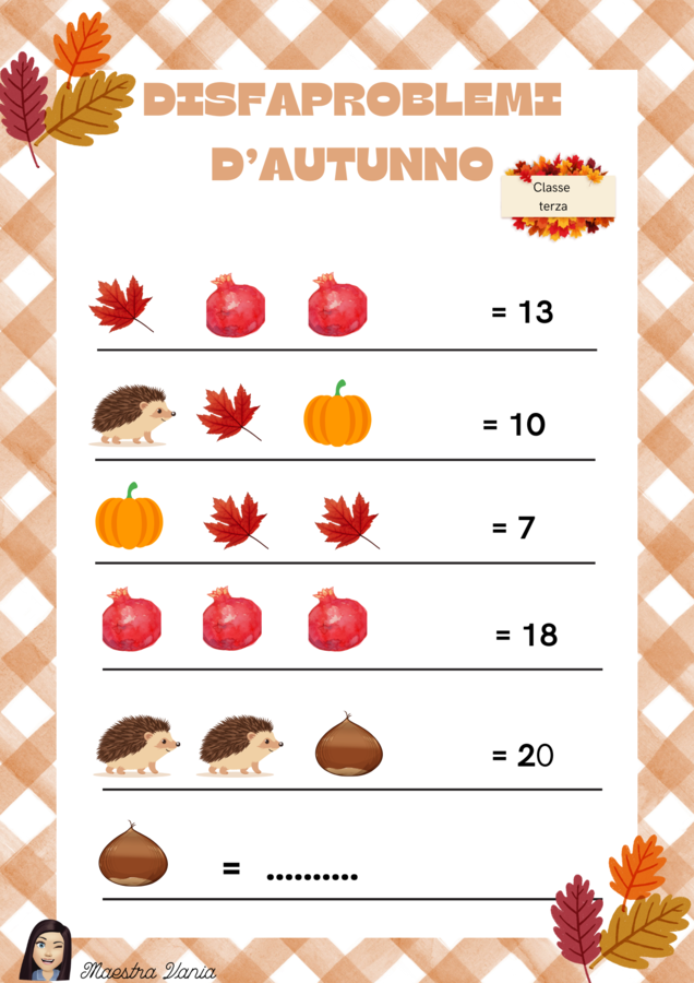Disfaproblemi d'autunno