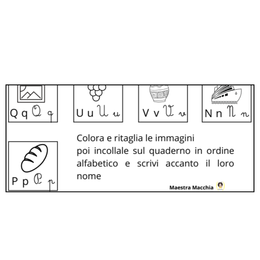 L'ordine alfabetico 
