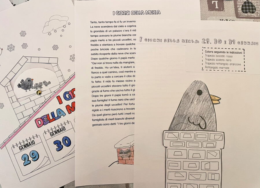BUNDLE "I giorni della merla" (5 schede)