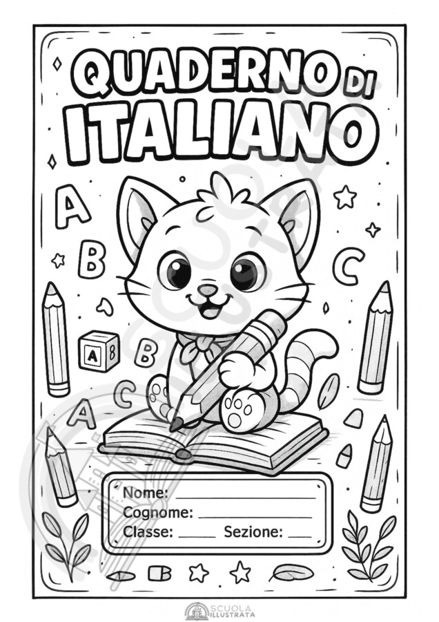 Copertine quaderni Italiano per tutte le classi