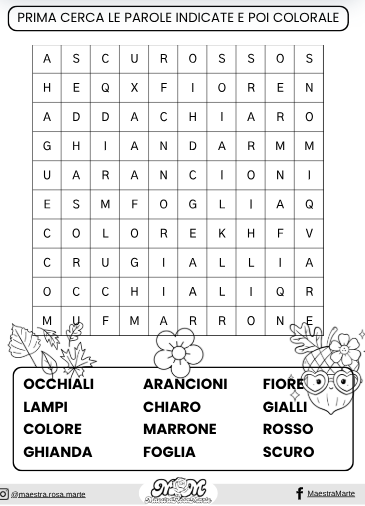 Leggo e Coloro: mini libretto per la lettura e la comprensione