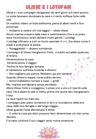 l'Odissea percorso facilitato