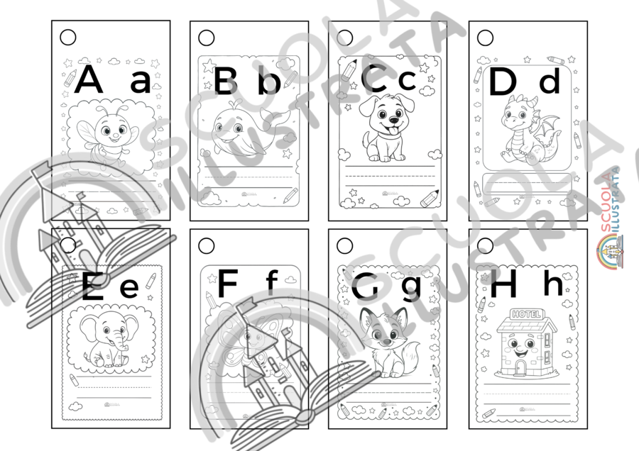 Flash Cards Alfabeto lettere straniere