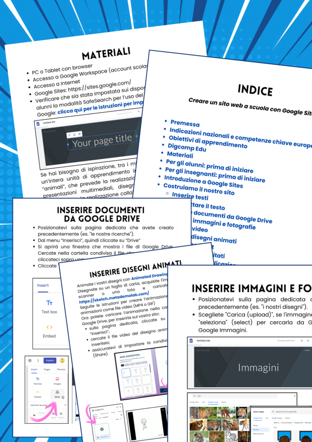 Creare un sito web in classe con Google Sites: rendere visibile l'apprendimento creando un portfolio digitale con i tuoi studenti