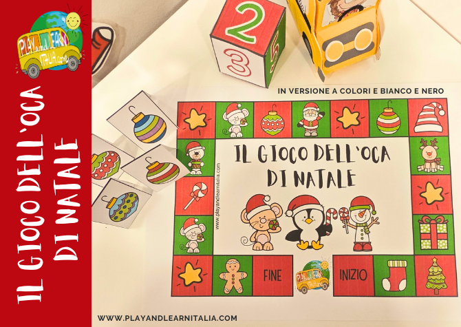 GIOCO DELL'OCA CARTACEO DI NATALE