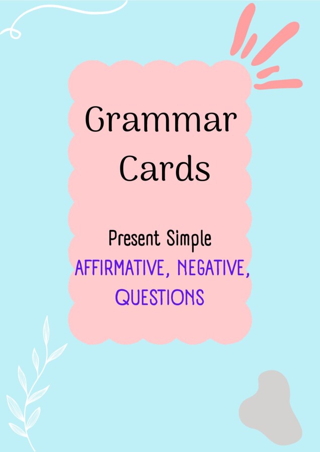 Present Simple/ Speaking cards/ Speaking/ Set/ Package/ Conversations/ Grades 4-8/ Grades 4-6/ Grades 6-8/ Primary school/ Warm-up/ Warm-up/ Speaking cards/ Grammar/ Speaking cards grammar / Grammar cards/ Present Simple/ Schede parlanti/ Conversazione/ 