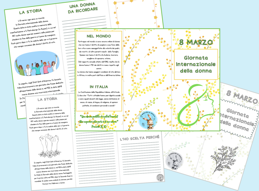 Pieghevole 8 marzo: Giornata internazionale della donna