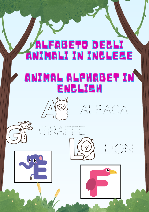 Animals alphabet in english/ alfabeto degli animali in inglese