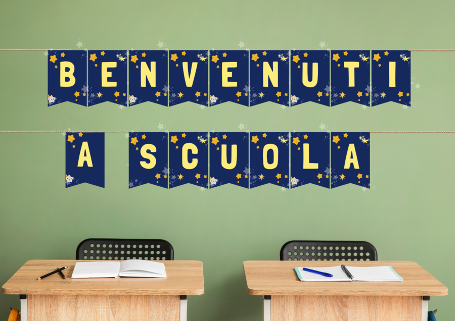 Bandierine “Benvenuti a scuola” – Back to school