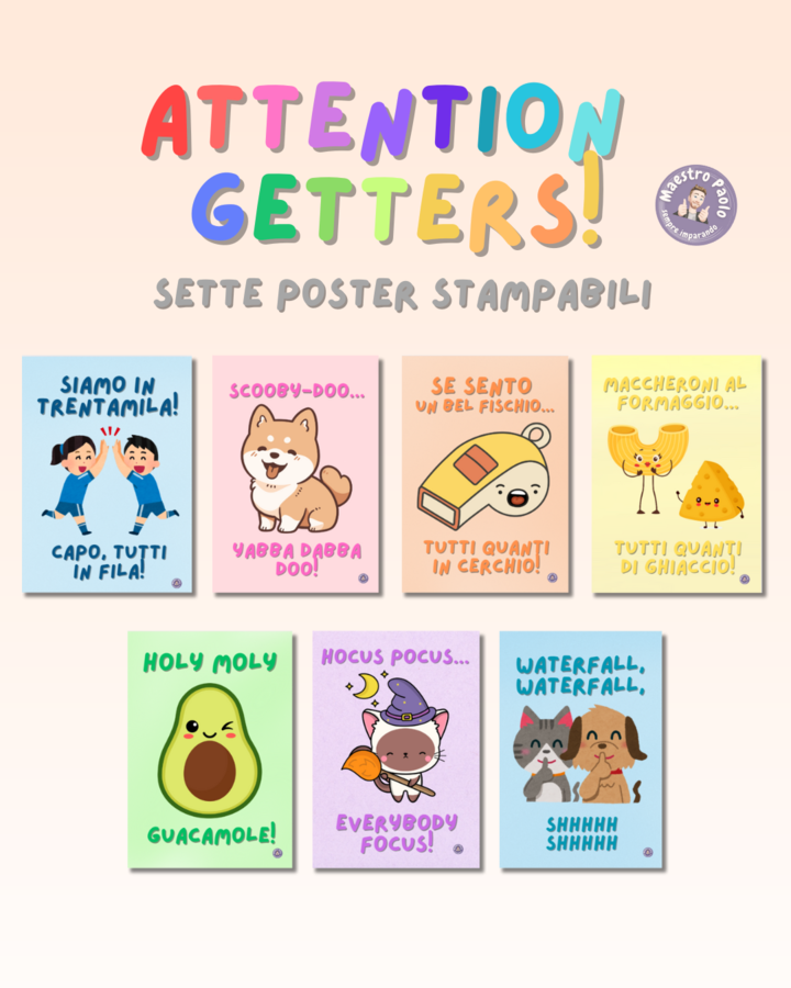 Poster Attention Getters - Catturatori di attenzione!