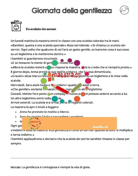 Giornata della Gentilezza - La scatola dei sorrisi