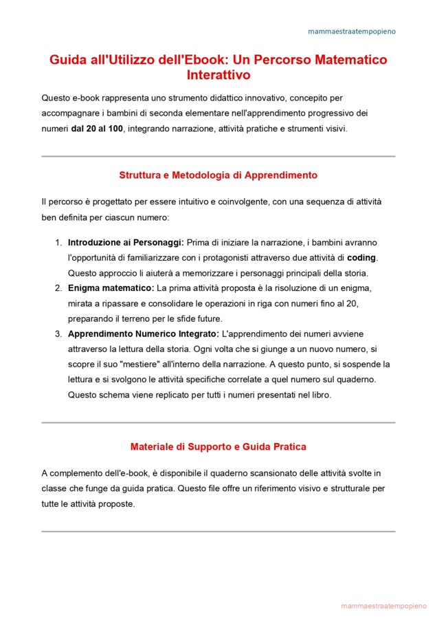Numeri da 20 a 100: Scoprili con l'ebook! Il Pacchetto COMPLETO per Insegnanti Entusiasti.