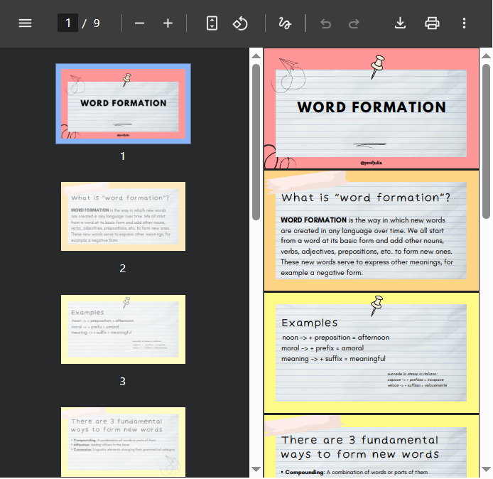 Word Formation