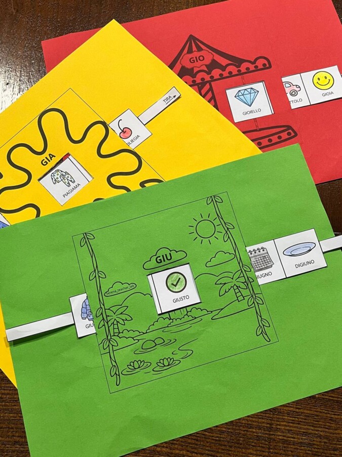 Lapbook GIA GIO GIU – attività creativa