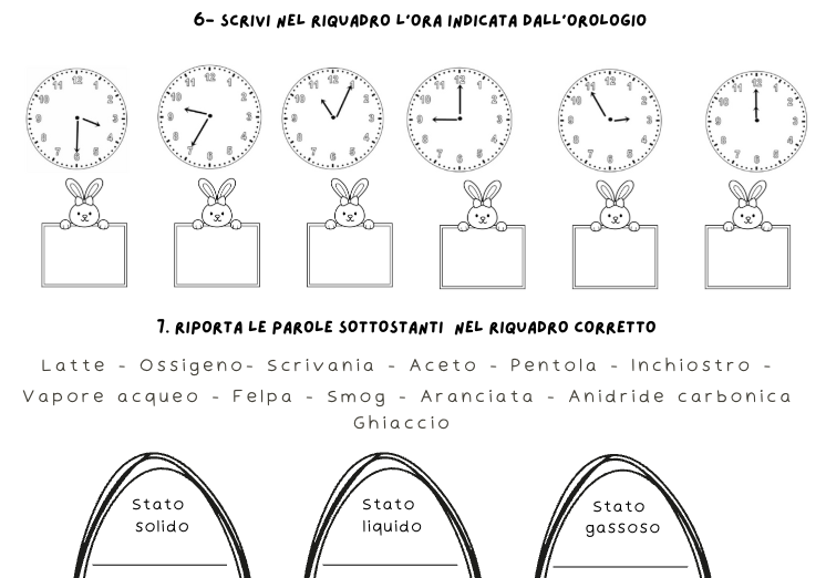 Compiti Pasqua 2°