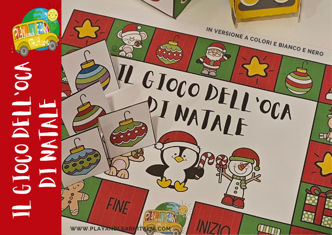 GIOCO DELL'OCA CARTACEO DI NATALE