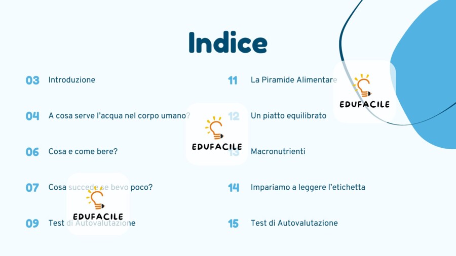 Dalla Borraccia al Piatto - Percorso teorico–pratico su idratazione e alimentazione (Primaria 4ª–5ª)