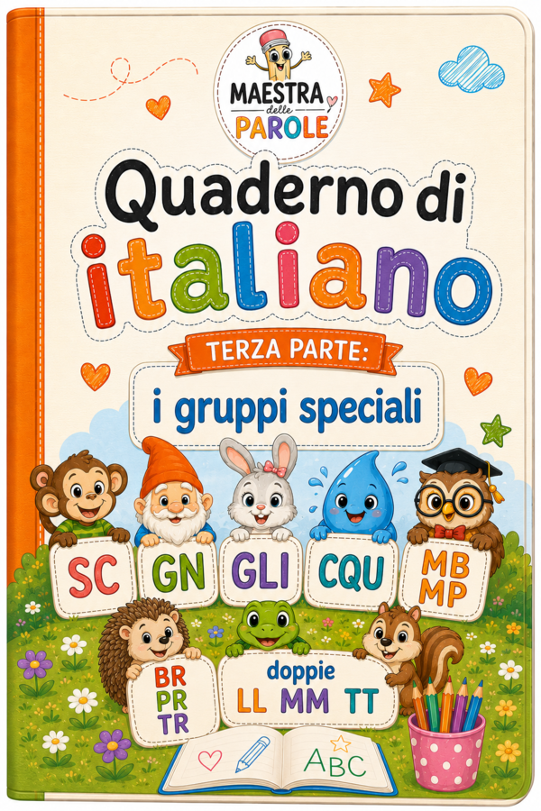 Quaderno classe 1^ terza parte: suoni speciali