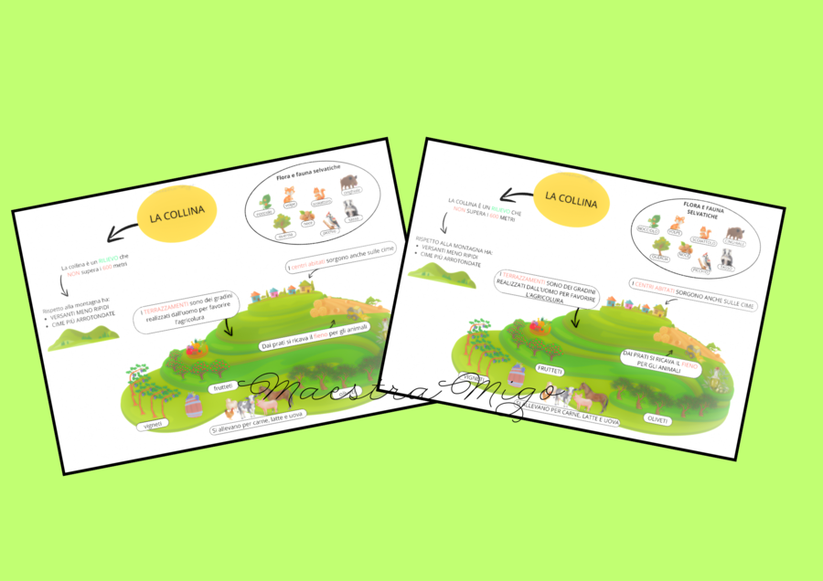 MAPPA CONCETTUALE - LA COLLINA