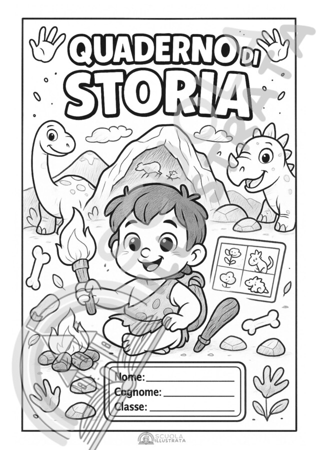 Copertine quaderni Storia per tutte le classi