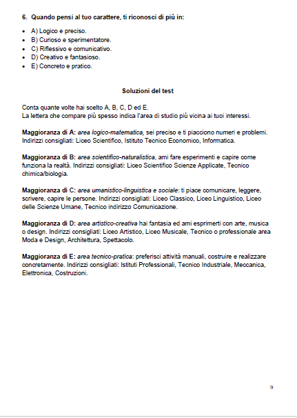 Una bussola per l’orientamento, percorso guidato per la scelta della scuola superiore