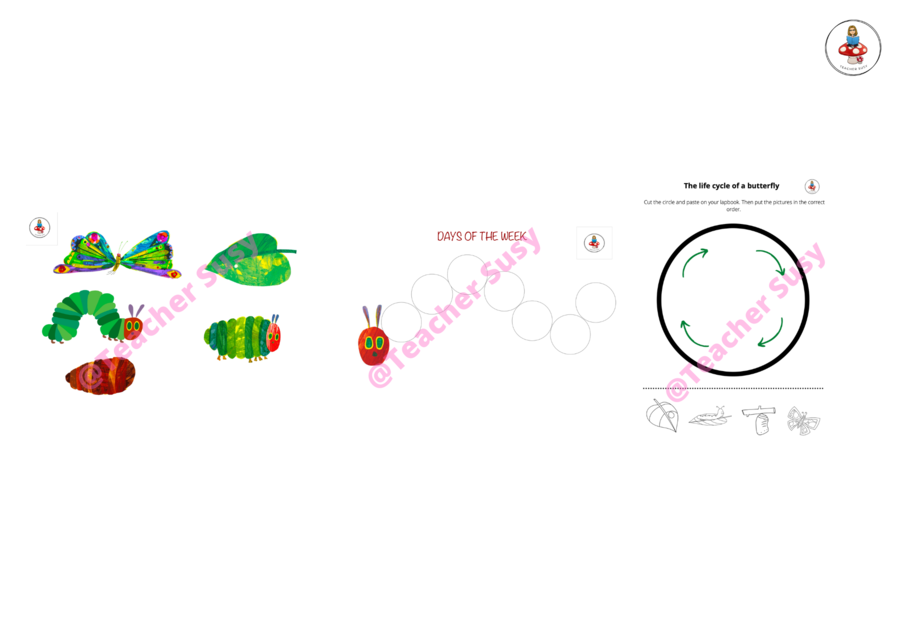 LAPBOOK "The very hungry caterpillar"