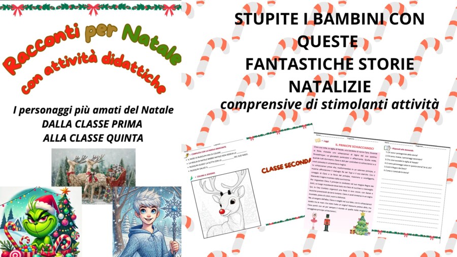 Racconti e attività sul Natale - dalla prima alla quinta elementare