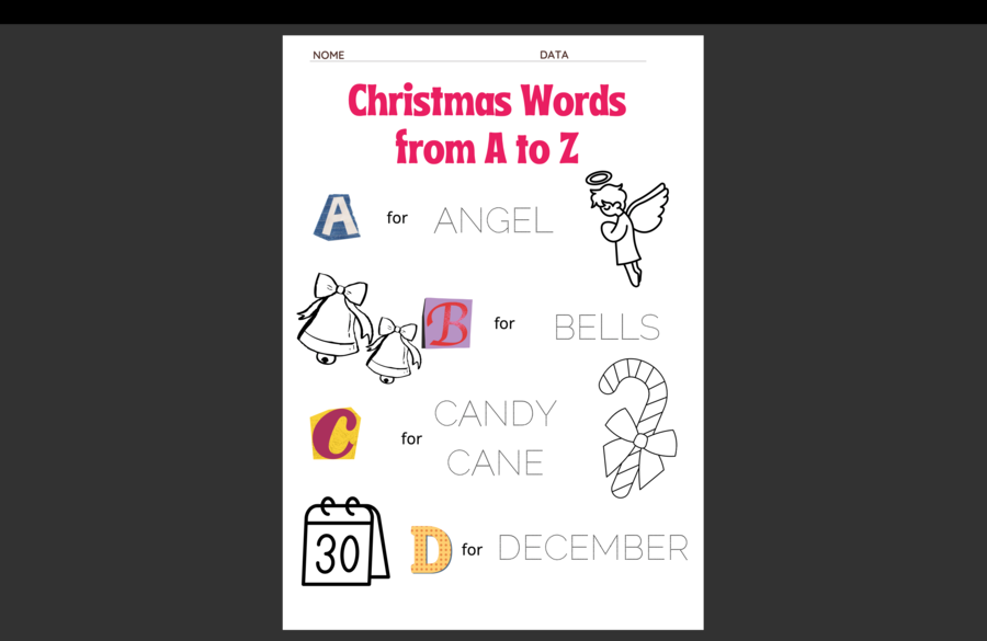 It's Christmas time! Ripassiamo l'alfabeto inglese in chiave NATALE