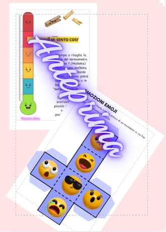 Kit Emozioni: Ruota delle emozioni, Termometro della calma e Dado emoji | Attività BES e Sostegno