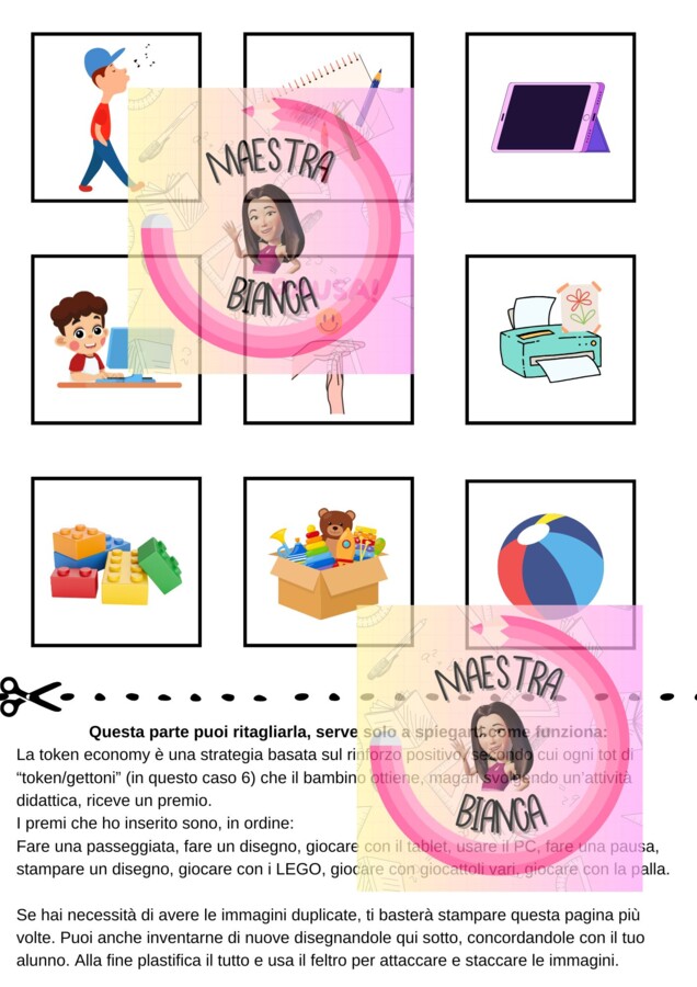N. 2 TOKEN ECONOMY CON 6 GETTONI E ATTIVITA'