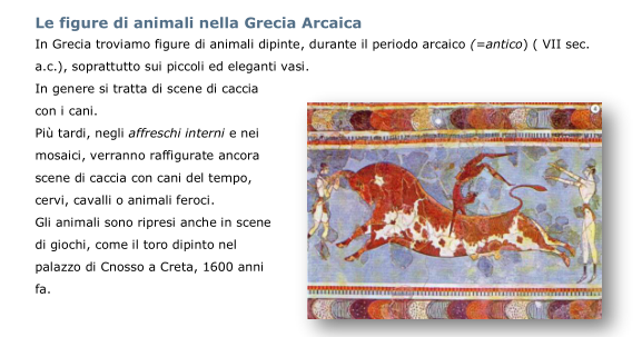 Animali nell'arte: preistoria, Assiri/Babilonesi, Egitto, Grecia, Medioevo