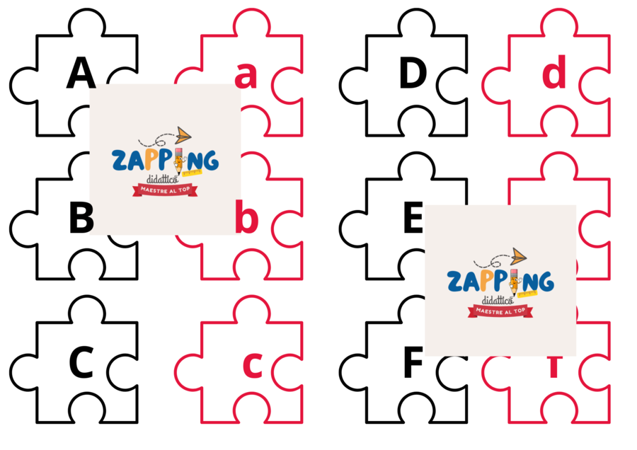 PUZZLE stampato maiuscolo e minuscolo