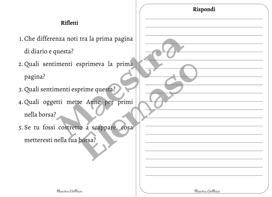 Minibook: il diario di Anne Frank