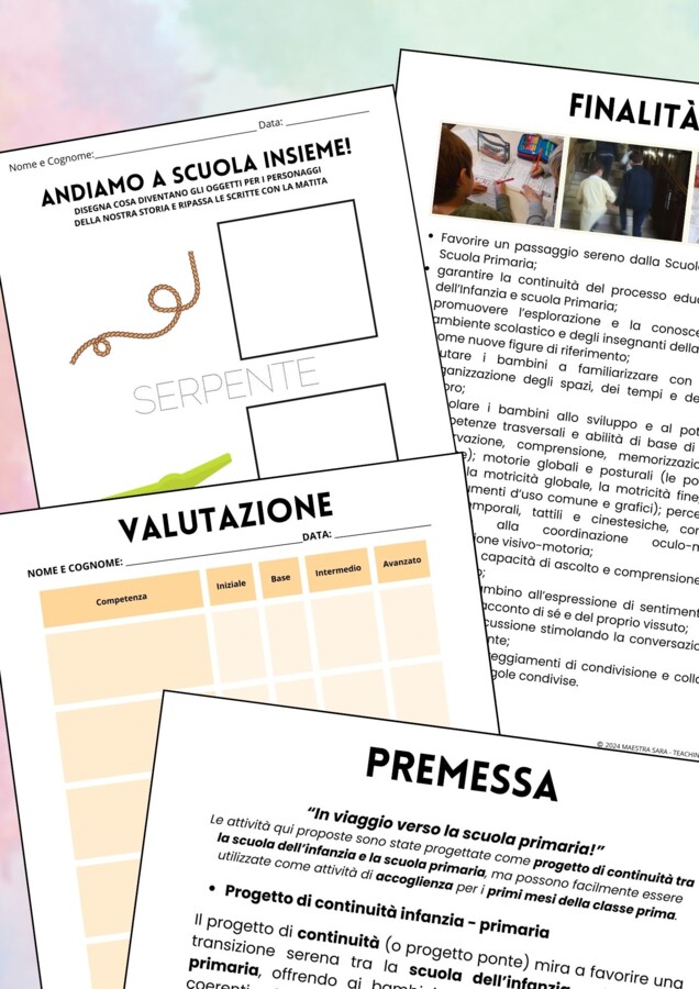 Modulo 2 di "In viaggio verso la scuola primaria con gli albi illustrati": Andiamo a scuola insieme!