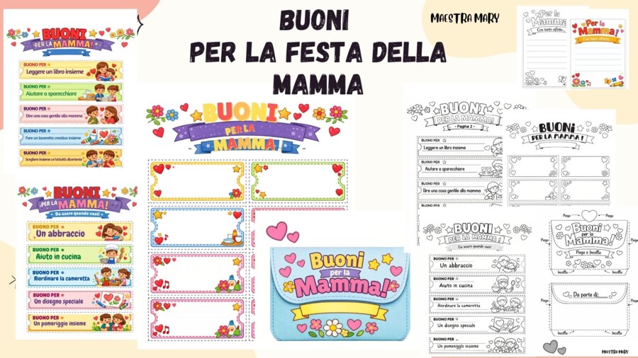 Buoni per la Festa della Mamma