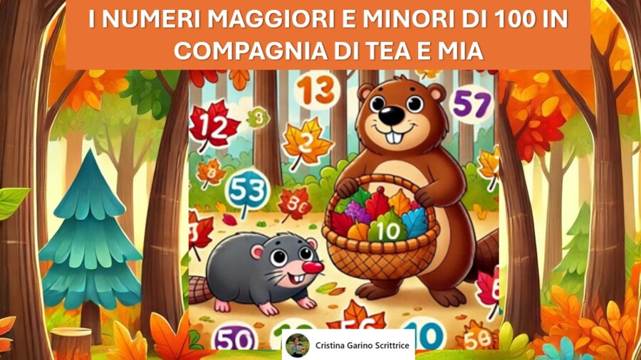 "I NUMERI MAGGIORI E MINORI DI 100 IN COMPAGNIA DI TEA E MIA"
