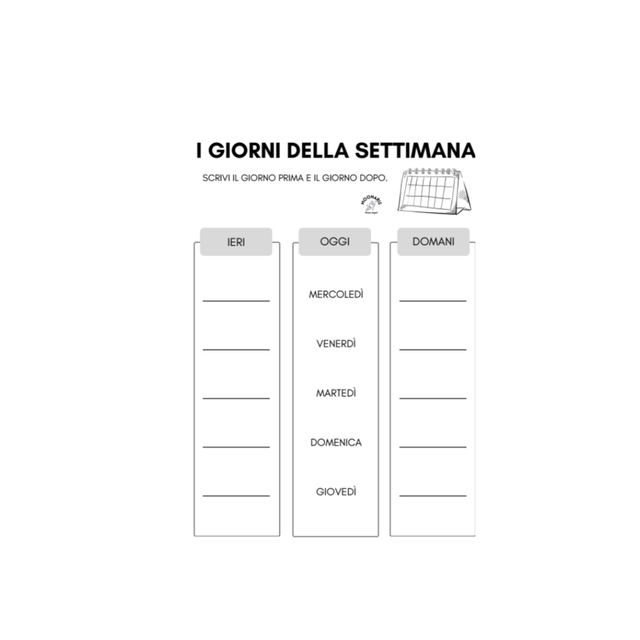 I giorni della settimana