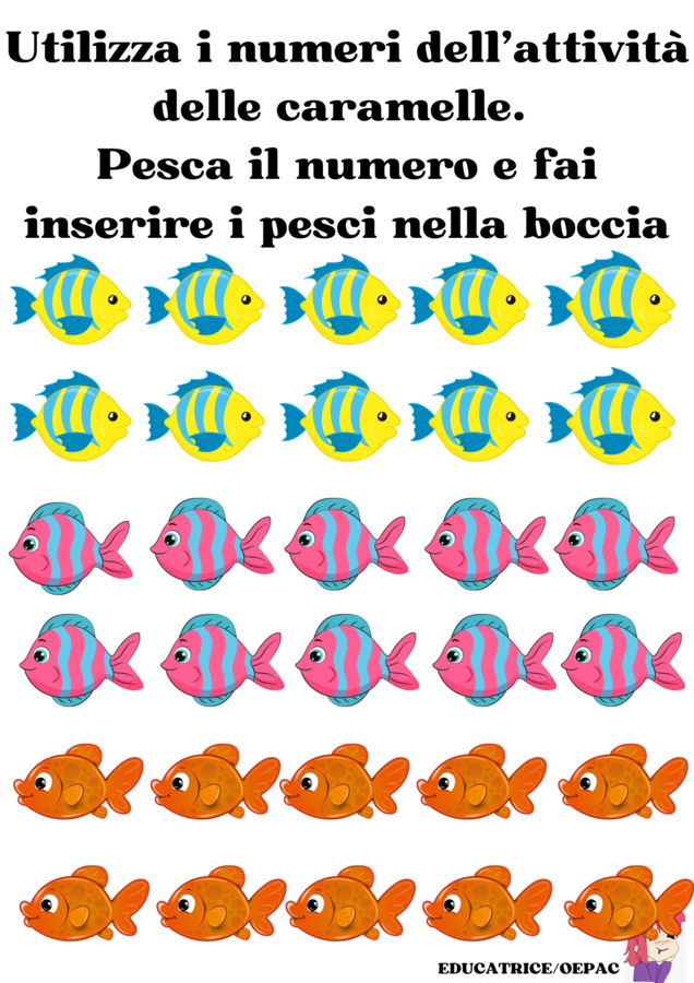 Schede di matematica: conteggio, inserisci il numero giusto (+schede semplificate)