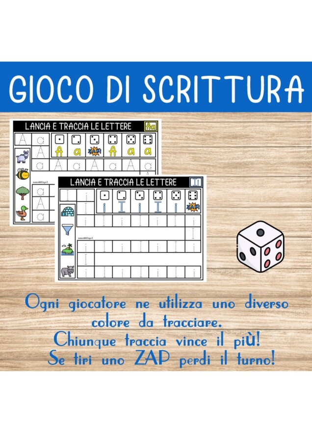 Gioco della scrittura dell'alfabeto