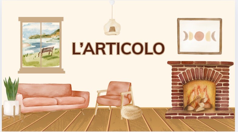 Alla scoperta di nomi e articoli