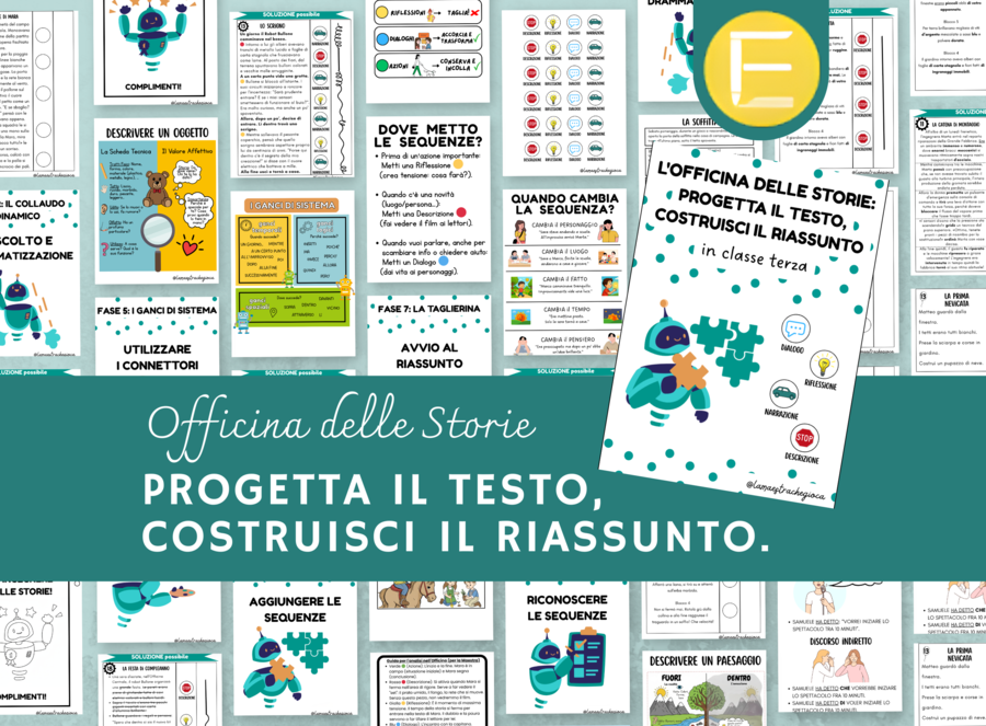 L'Officina delle Storie: Progetta il Testo, Costruisci il Riassunto