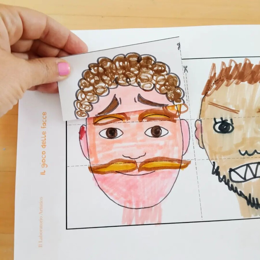 Il gioco delle facce, disegnare ritratti ed emozioni