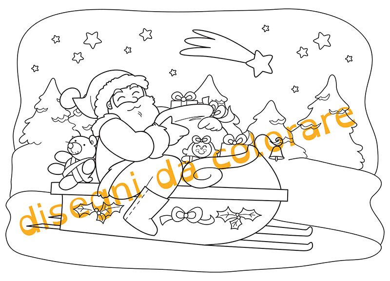 Natale da colorare e consigli utili per usare: matite, pastelli e pennarelli