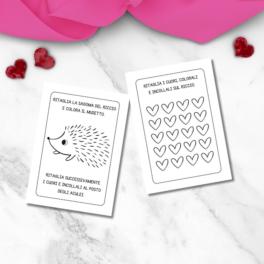 Lavoretto di San Valentino "Riccio di cuori"
