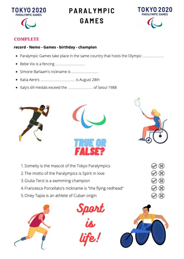 Paralimpiadi Tokyo 2020