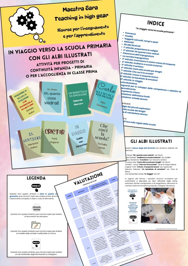 In viaggio verso la scuola primaria con gli albi illustrati - Pack di attività per progetti di continuità infanzia/primaria o per l'accoglienza in classe prima
